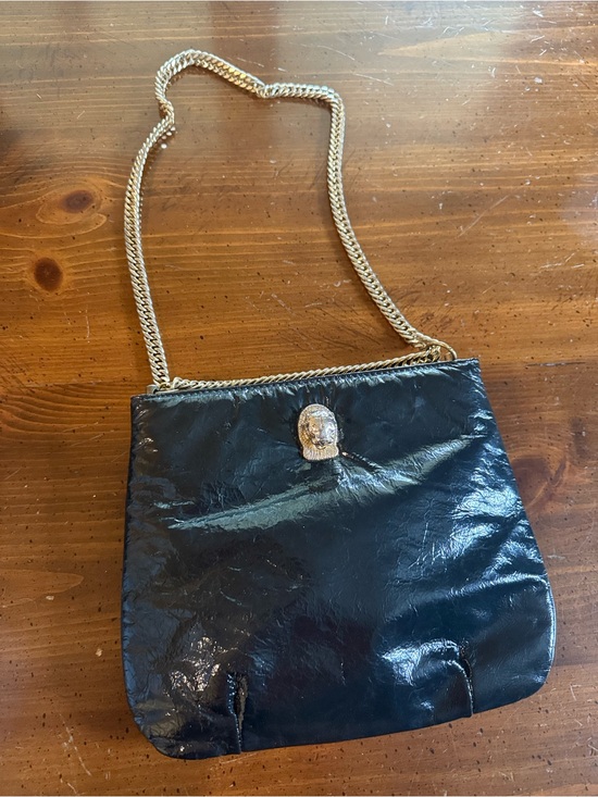 Ruth Saltz Handbags - Ruth Saltz Leather Shoulder Bag with Gold Chain